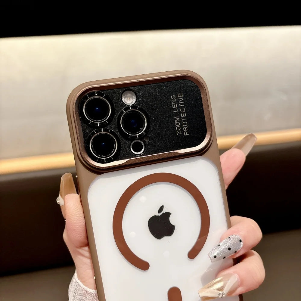 📱 **جراب آيفون المغناطيسي الشفاف الفاخر - تحويل فوري لشكل هاتفك!** ✨
