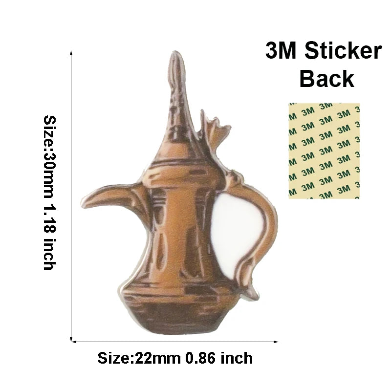 Saudi Arabia Mobile Phone 3M Sticker Badge Metal Pin Broooches Pins