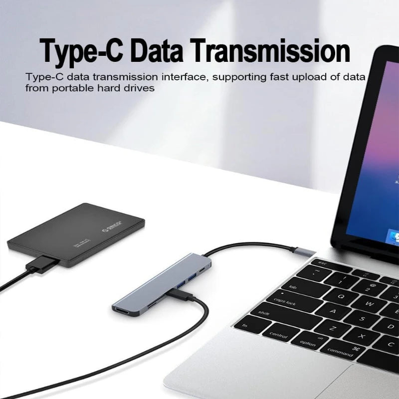 USB C Hub to 4K HDMI-Compatible USB 3.0 2.0 Type C PD Charging Dock for MacBook iPad Samsung S10 Dex TV Mouse Keyboard U Disk