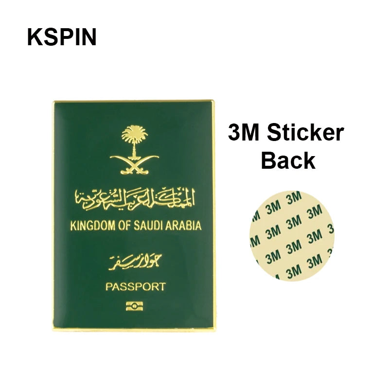 Saudi Arabia Mobile Phone 3M Sticker Badge Metal Pin Broooches Pins