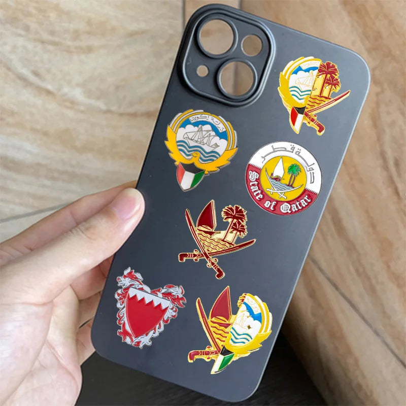 Saudi Arabia Mobile Phone 3M Sticker Badge Metal Pin Broooches Pins