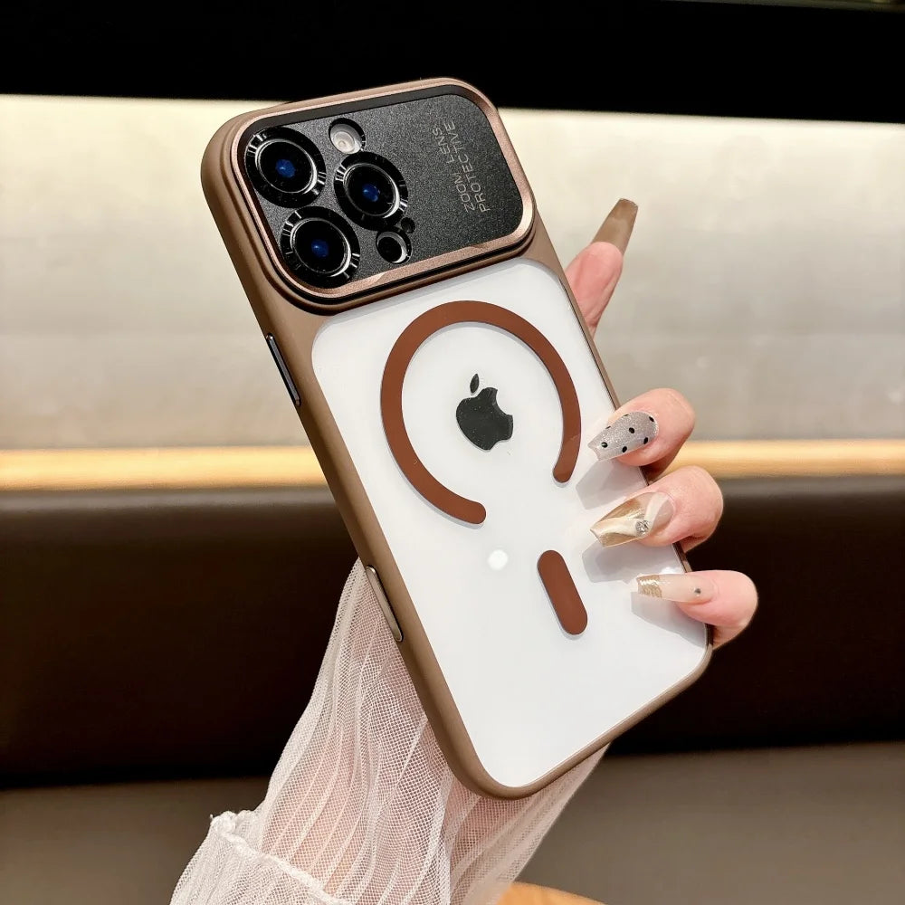 📱 **جراب آيفون المغناطيسي الشفاف الفاخر - تحويل فوري لشكل هاتفك!** ✨