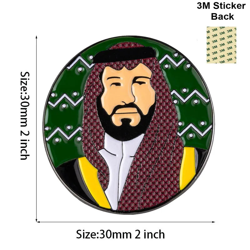 🇸🇦 قطع  معدنية ملونة مع ملصق 3M للهواتف  