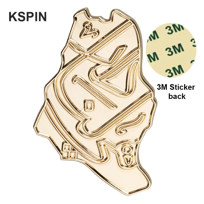 Saudi Arabia Mobile Phone 3M Sticker Badge Metal Pin Broooches Pins