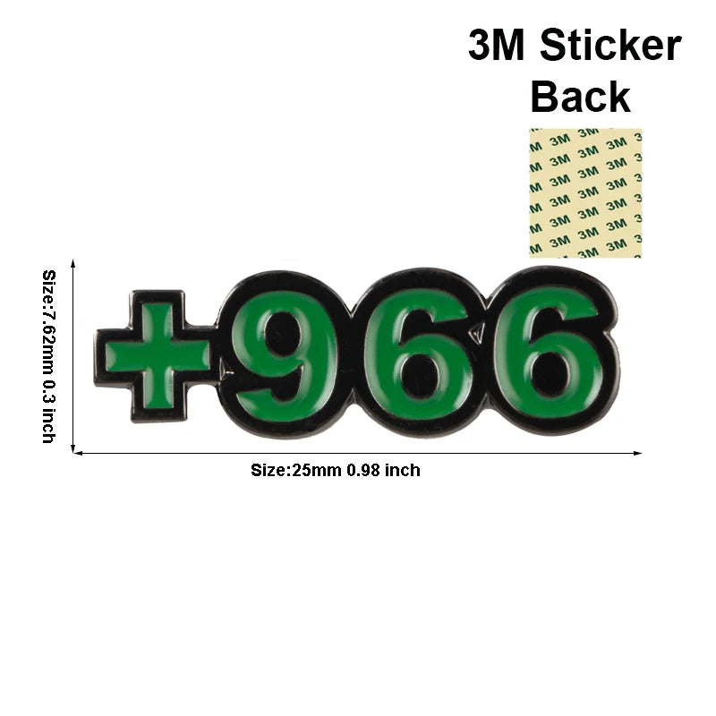 Saudi Arabia Mobile Phone 3M Sticker Badge Metal Pin Broooches Pins