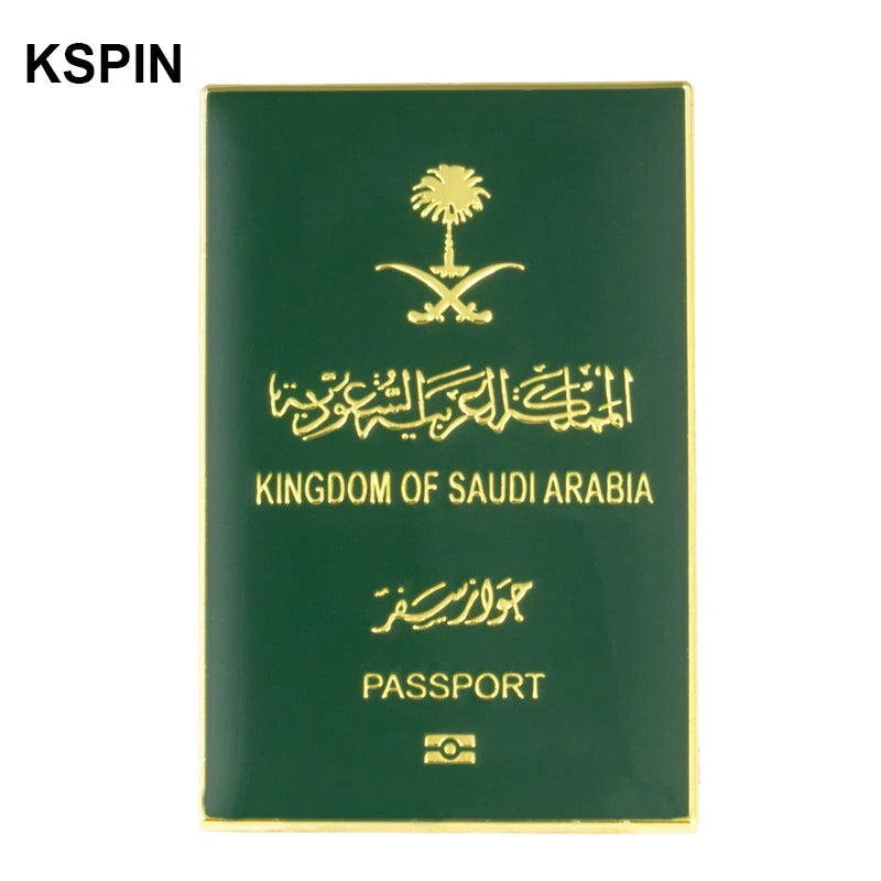 Saudi Arabia Mobile Phone 3M Sticker Badge Metal Pin Broooches Pins