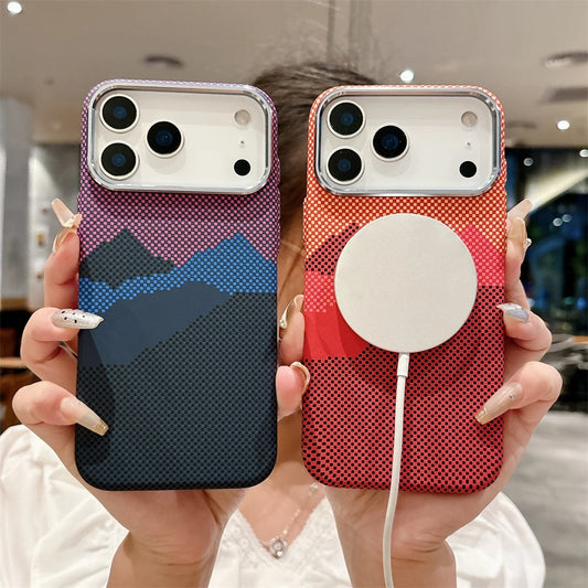 📱 **جراب كِفلار الفاخر بنسيج ألياف الكربون الملون للآيفون** ✨