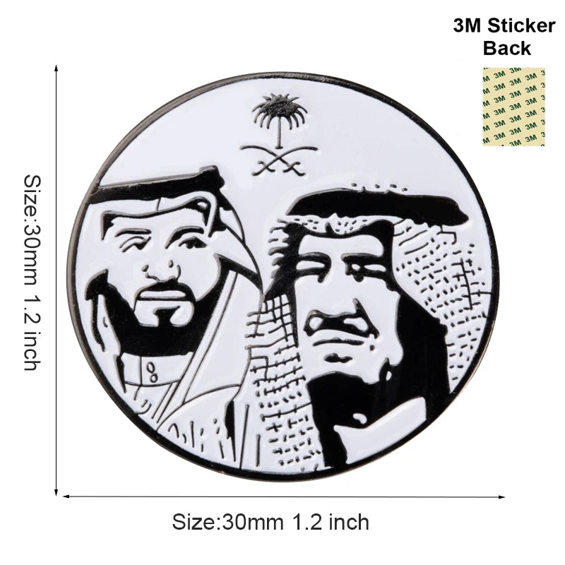 🇸🇦 قطع  معدنية ملونة مع ملصق 3M للهواتف  