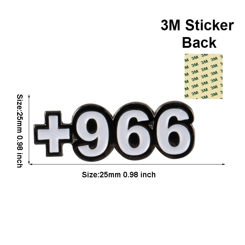 Saudi Arabia Mobile Phone 3M Sticker Badge Metal Pin Broooches Pins