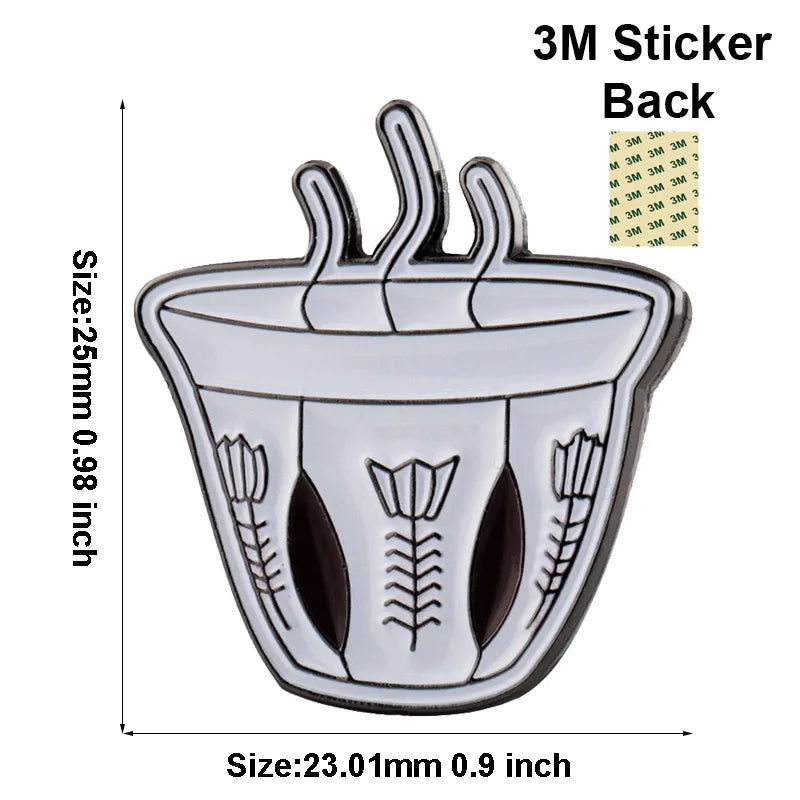 Saudi Arabia Mobile Phone 3M Sticker Badge Metal Pin Broooches Pins