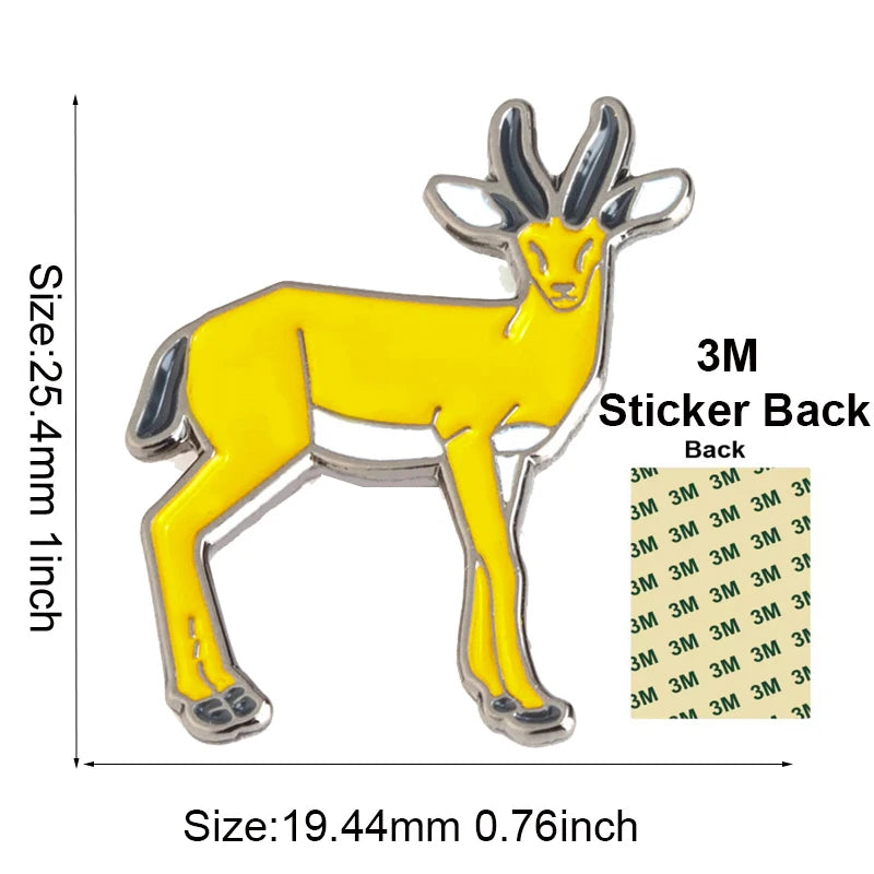 Saudi Arabia Mobile Phone 3M Sticker Badge Metal Pin Broooches Pins